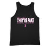 XtraFly Apparel Men's They're Fake Pink Breast Cancer Ribbon Tank-Top