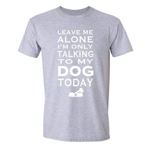 XtraFly Apparel Men's Talking to My Dog Animal Lover Crewneck Short Sleeve T-shirt