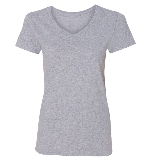 XtraFly Apparel Women's Active Plain Basic V-neck Short Sleeve T-shirt
