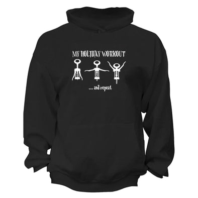 XtraFly Apparel My Holiday Workout Ugly Christmas Hooded-Sweatshirt Pullover Hoodie