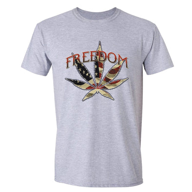 XtraFly Apparel Men's Freedom USA Flag  Crewneck Short Sleeve T-shirt