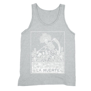 XtraFly Apparel Men's Loteria La Muerte Skull Mexican Heritage Tank-Top