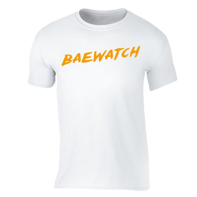 XtraFly Apparel Men's Baewatch Novelty Gag Crewneck Short Sleeve T-shirt