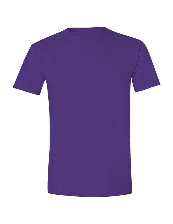 XtraFly Apparel Men's Active Plain Basic Crewneck Short Sleeve T-shirt Purple
