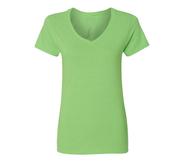 XtraFly Apparel Women's Active Plain Basic V-neck Short Sleeve T-shirt