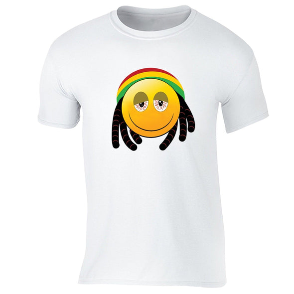 XtraFly Apparel Men's Rasta Emoji Reggae High Novelty Gag Crewneck Short Sleeve T-shirt