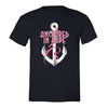 XtraFly Apparel Men's Anchored Hope Breast Cancer Ribbon Crewneck Short Sleeve T-shirt
