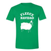 XtraFly Apparel Men's Fleece Navidad Ugly Christmas Crewneck Short Sleeve T-shirt