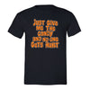 XtraFly Apparel Men's Just Give Me the Candy Halloween Pumpkin Crewneck Short Sleeve T-shirt