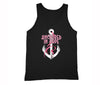 XtraFly Apparel Men's Anchored Hope Breast Cancer Ribbon Tank-Top