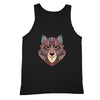 XtraFly Apparel Men's Wolf Pink Tribal Animal Tank-Top