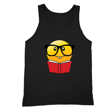 XtraFly Apparel Men's Emoji Nerd Bookworm Novelty Gag Tank-Top