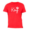 XtraFly Apparel Men's King White Crown Matching Couples Crewneck Short Sleeve T-shirt