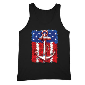 XtraFly Apparel Men's USA Anchor American Pride Tank-Top