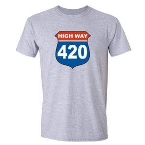 XtraFly Apparel Men's Highway 420  Crewneck Short Sleeve T-shirt