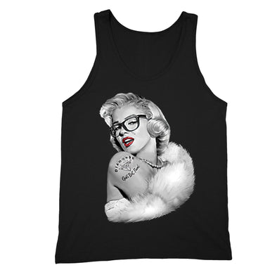 XtraFly Apparel Men's Nerdy Glasses Marilyn Monroe Tank-Top