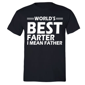 XtraFly Apparel Men's World's Best Farter Father's Day Crewneck Short Sleeve T-shirt