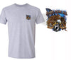 XtraFly Apparel Men's Some Gave All Eagle Pocket Military Pow Mia Crewneck Short Sleeve T-shirt