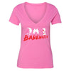 XtraFly Apparel Women's Babewatch Wave Bikini Novelty Gag V-neck Short Sleeve T-shirt