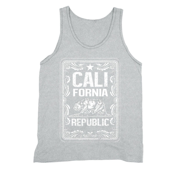 XtraFly Apparel Men's Vintage Cali Bear California Pride Tank-Top