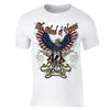 XtraFly Apparel Men's Blood of Heroes Eagle Military Pow Mia Crewneck Short Sleeve T-shirt