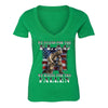 XtraFly Apparel Women's Kneel For Fallen American Pride V-neck Short Sleeve T-shirt