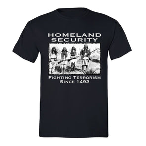 XtraFly Apparel Men's Homeland Security Native 2nd Amendment Crewneck Short Sleeve T-shirt