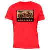 XtraFly Apparel Men's Road Map Route 66 Biker Motorcycle Crewneck Short Sleeve T-shirt