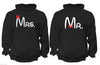 XtraFly Apparel Mr Mrs Red Bow Valentine's Matching Couples Hooded-Sweatshirt Pullover Hoodie