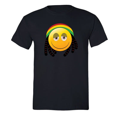 XtraFly Apparel Men's Rasta Emoji Reggae High Novelty Gag Crewneck Short Sleeve T-shirt