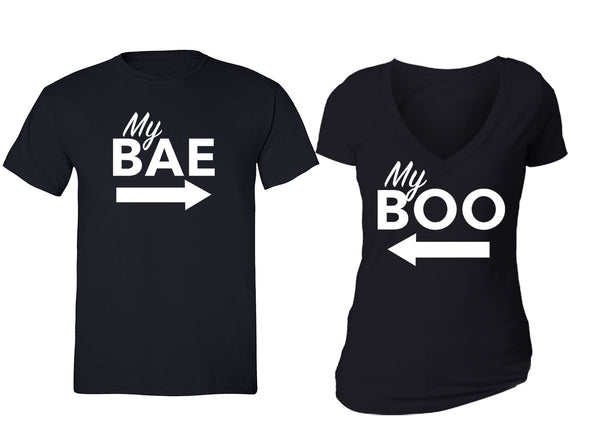 XtraFly Apparel Bae Boo Valentine's Matching Couples Short Sleeve T-shirt