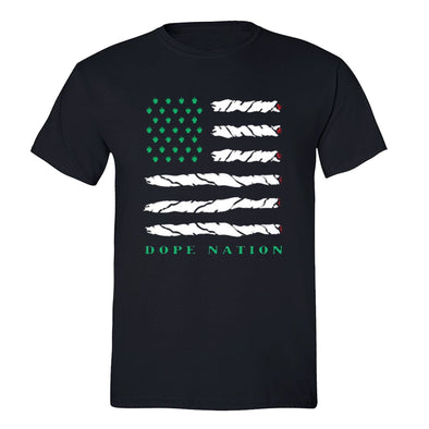 XtraFly Apparel Men's Dope Nation Flag  Crewneck Short Sleeve T-shirt
