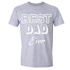 XtraFly Apparel Men's Best Dad Ever Father's Day Crewneck Short Sleeve T-shirt