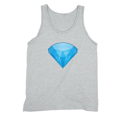 XtraFly Apparel Men's Blue Diamond Emoji Novelty Gag Tank-Top