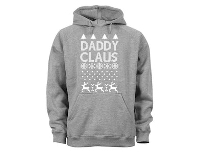 XtraFly Apparel DaddyClaus Santa Ugly Christmas Hooded-Sweatshirt Pullover Hoodie