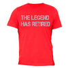 XtraFly Apparel Men's The Legend Has Retired Father's Day Crewneck Short Sleeve T-shirt