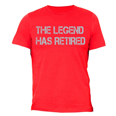 XtraFly Apparel Men's The Legend Has Retired Father's Day Crewneck Short Sleeve T-shirt