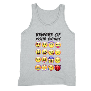 XtraFly Apparel Men's Mood Swings Emoji Novelty Gag Tank-Top