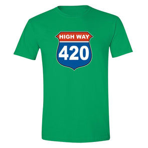 XtraFly Apparel Men's Highway 420  Crewneck Short Sleeve T-shirt