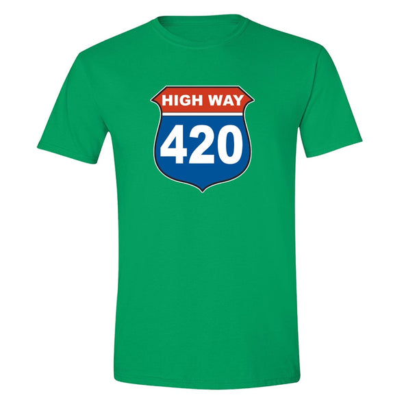 XtraFly Apparel Men's Highway 420  Crewneck Short Sleeve T-shirt