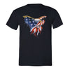 XtraFly Apparel Men's American Flag Distressed 4th of July Crewneck Short Sleeve T-shirt