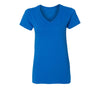 XtraFly Apparel Women's Active Plain Basic V-neck Short Sleeve T-shirt Blue