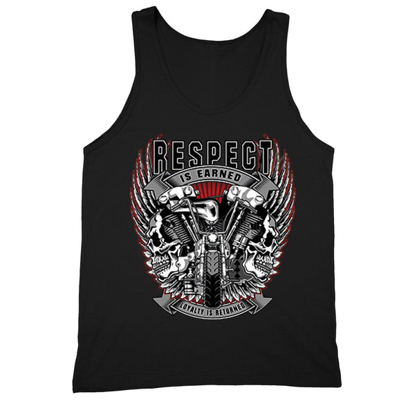 XtraFly Apparel Men's Respect Earned Loyalty Biker Motorcycle Tank-Top