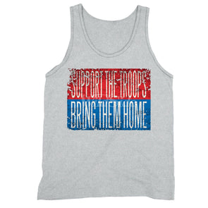 XtraFly Apparel Men's Support the Troops Military Pow Mia Tank-Top