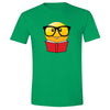 XtraFly Apparel Men's Emoji Nerd Bookworm Novelty Gag Crewneck Short Sleeve T-shirt
