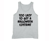 XtraFly Apparel Men's Too Lazy to Get Costume Halloween Pumpkin Tank-Top