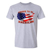 XtraFly Apparel Men's USA Map Proud to be American Pride Crewneck Short Sleeve T-shirt