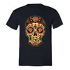 XtraFly Apparel Men's Diamond Sugarskull Cross Skulls Day Of Dead Crewneck Short Sleeve T-shirt