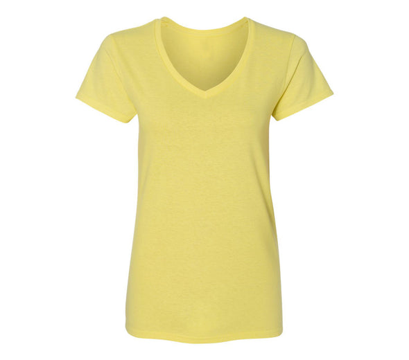 XtraFly Apparel Women's Active Plain Basic V-neck Short Sleeve T-shirt