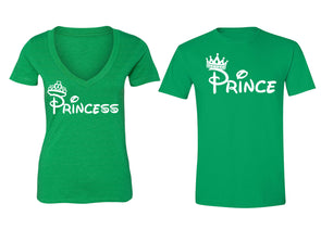 XtraFly Apparel Prince Princess Crown Valentine's Matching Couples Short Sleeve T-shirt